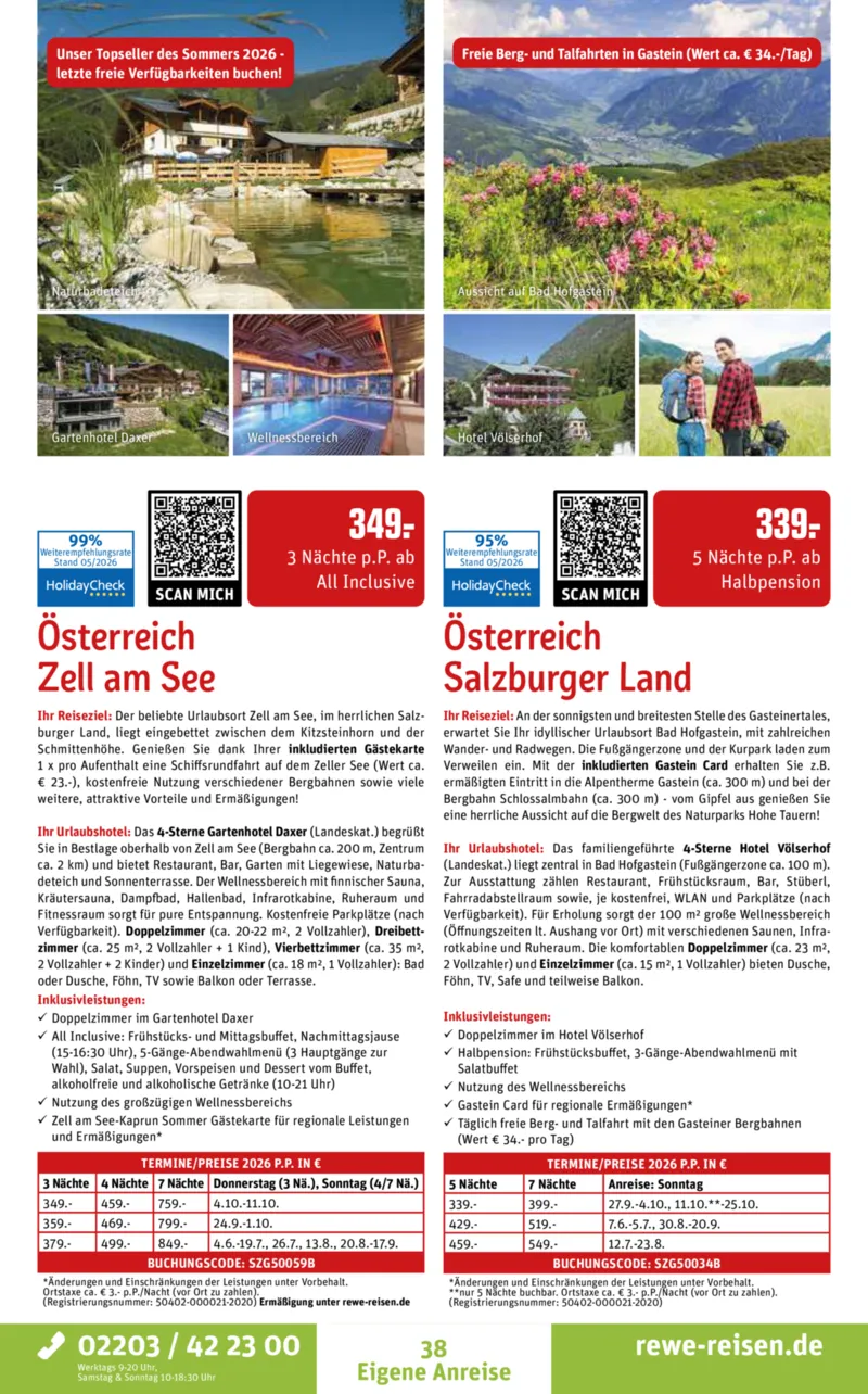 REWE Reisen Prospekt vom 30.05.2026, Seite 38