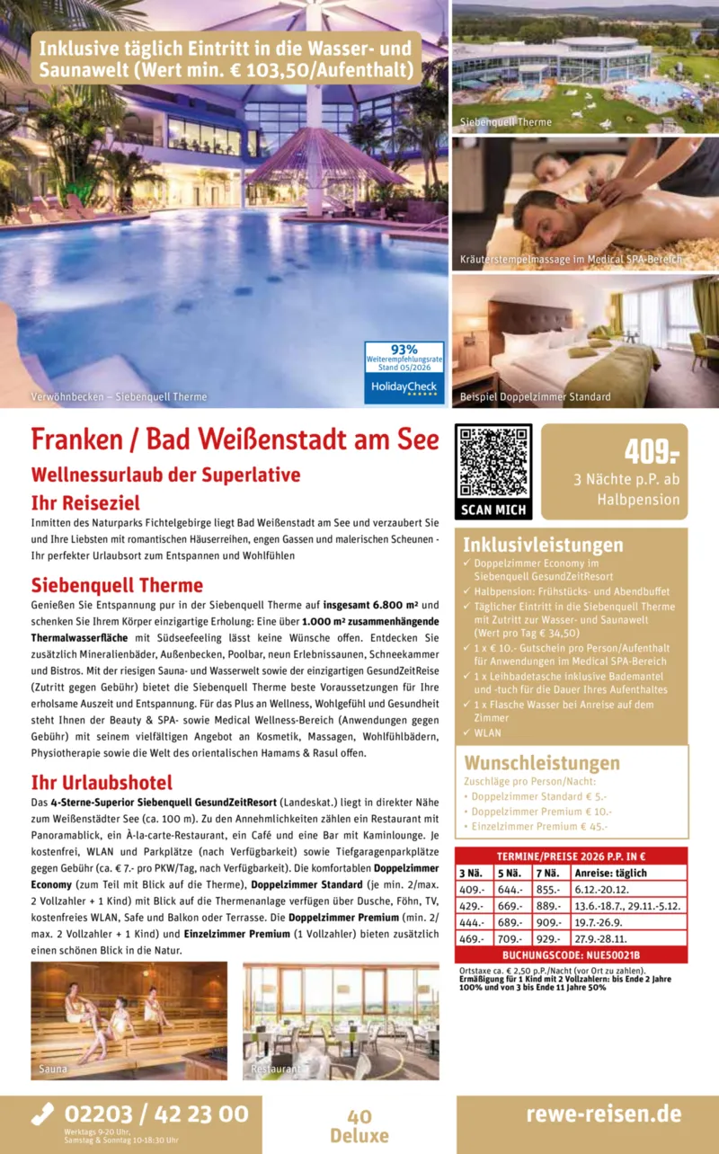 REWE Reisen Prospekt vom 30.05.2026, Seite 40