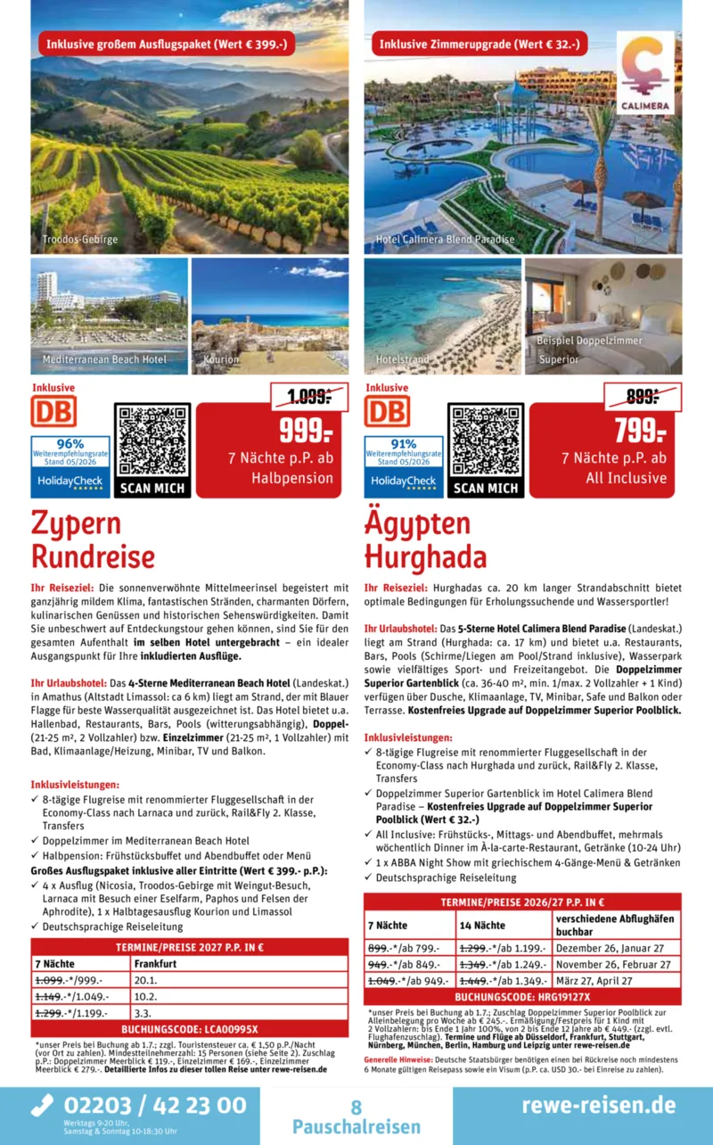 REWE Reisen Prospekt vom 30.05.2026, Seite 8
