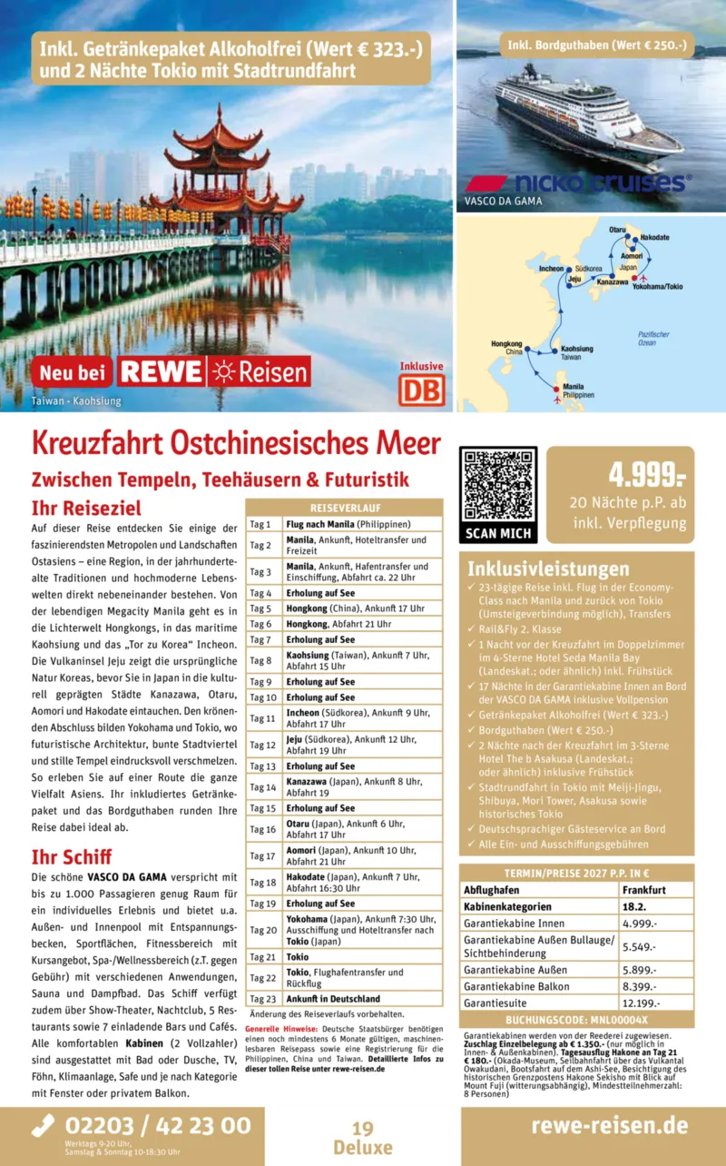 REWE Reisen Prospekt vom 27.06.2026, Seite 19
