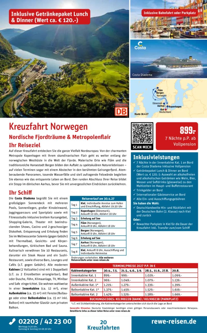 REWE Reisen Prospekt vom 27.06.2026, Seite 20