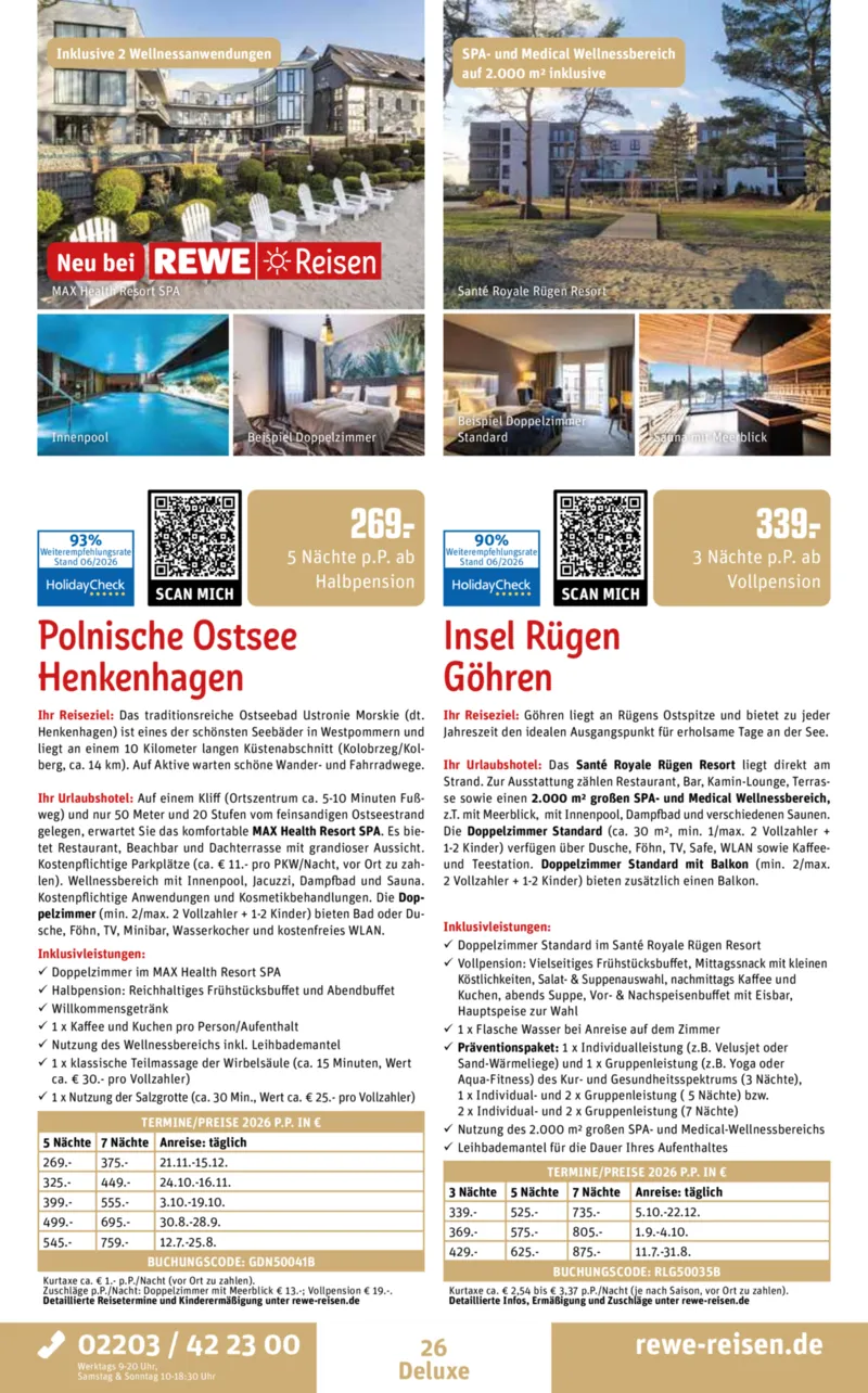 REWE Reisen Prospekt vom 27.06.2026, Seite 26