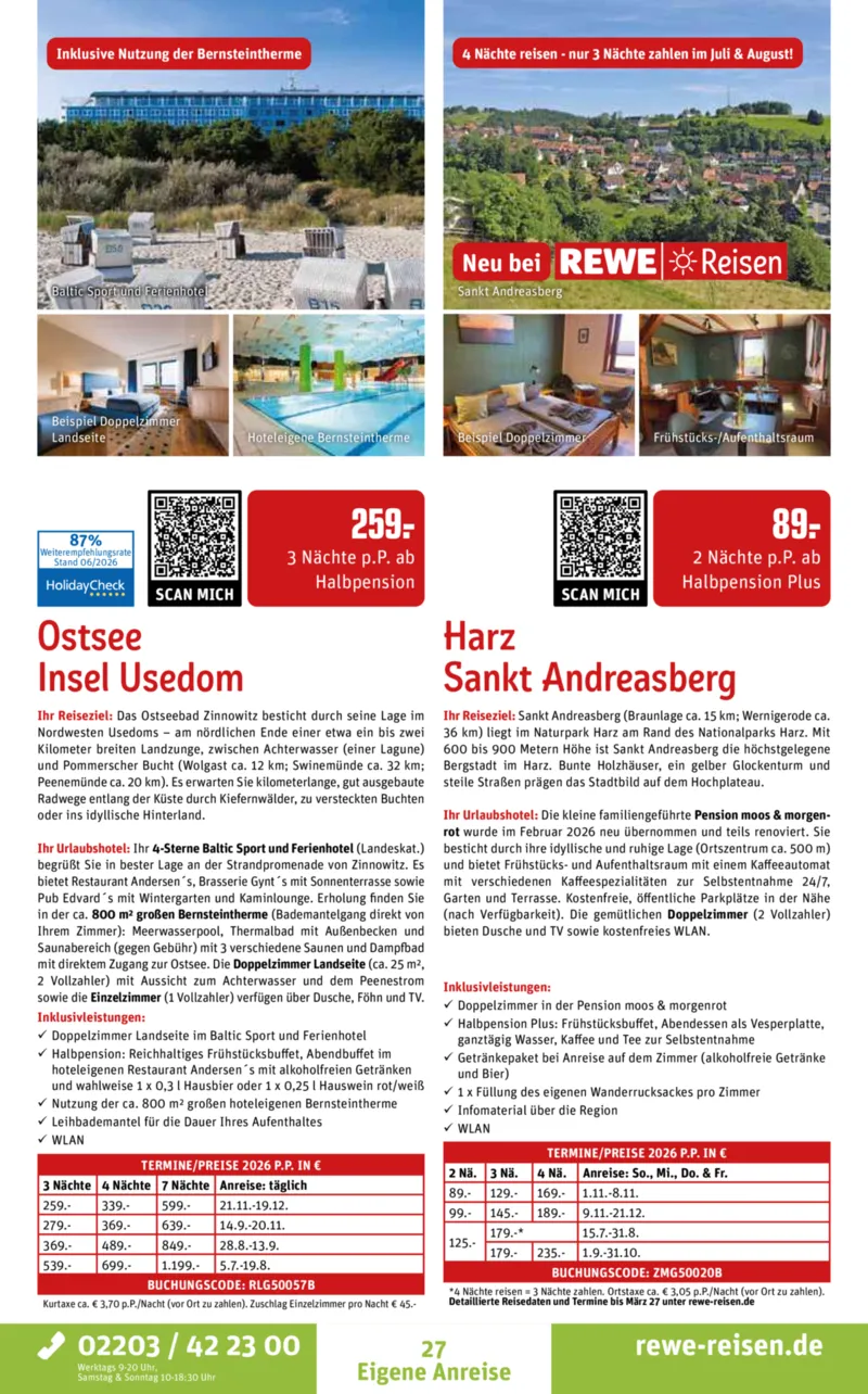 REWE Reisen Prospekt vom 27.06.2026, Seite 27
