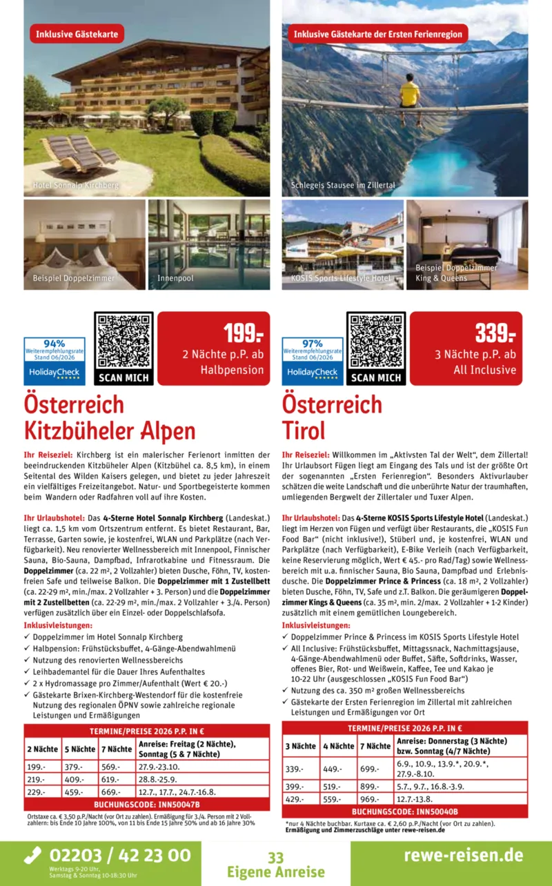 REWE Reisen Prospekt vom 27.06.2026, Seite 33