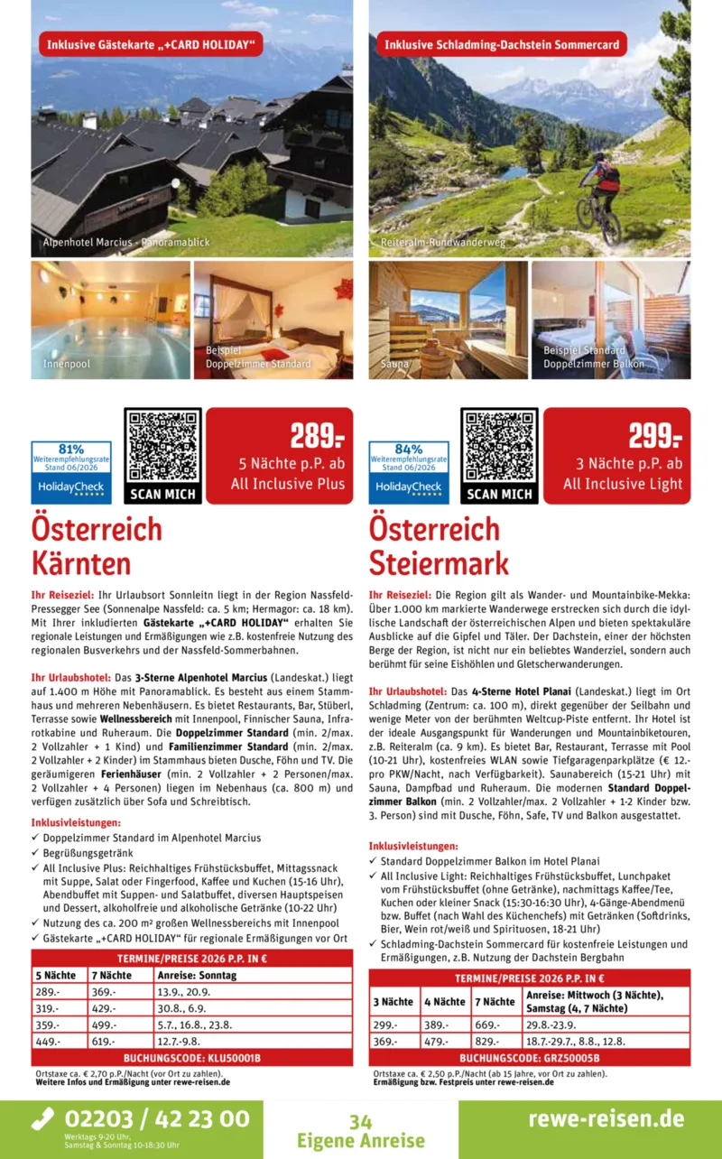 REWE Reisen Prospekt vom 27.06.2026, Seite 34