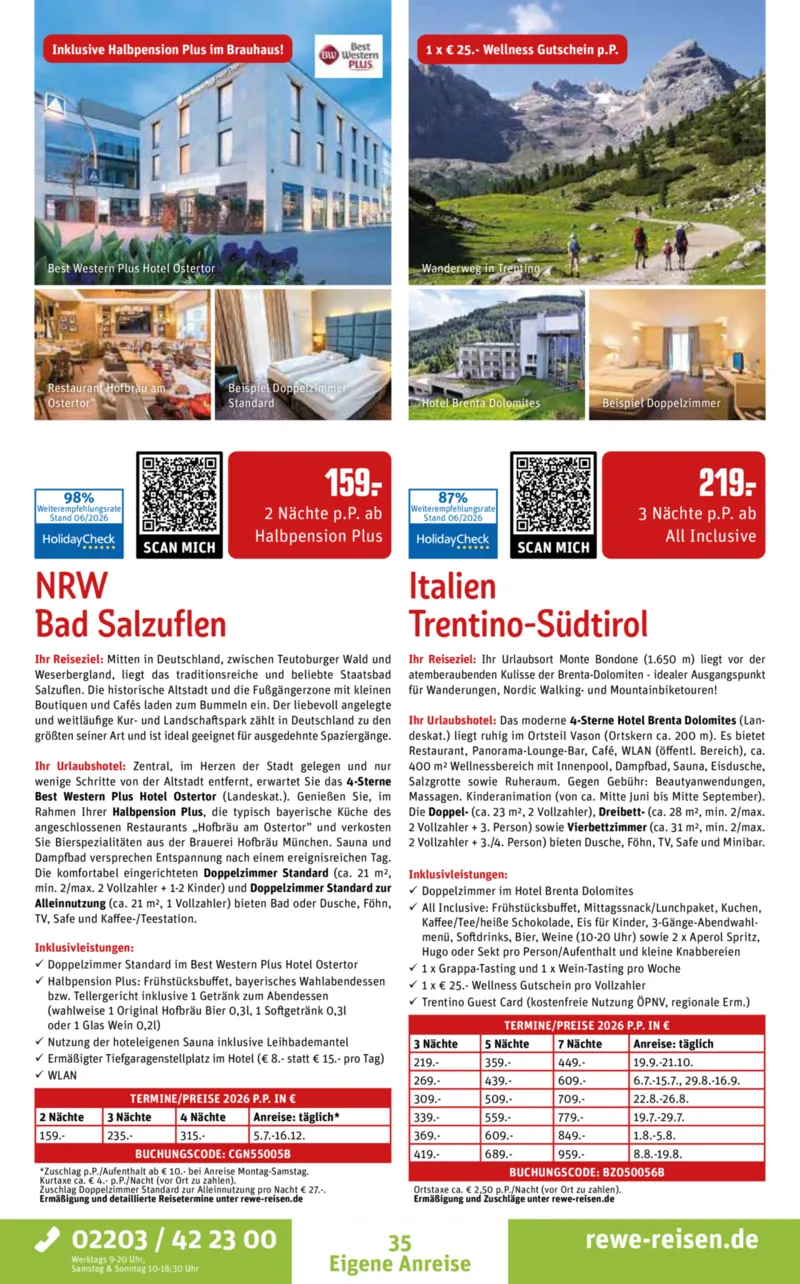 REWE Reisen Prospekt vom 27.06.2026, Seite 35