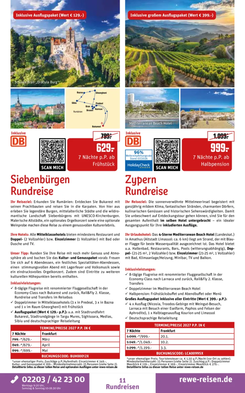 REWE Reisen Prospekt vom 01.08.2026, Seite 11