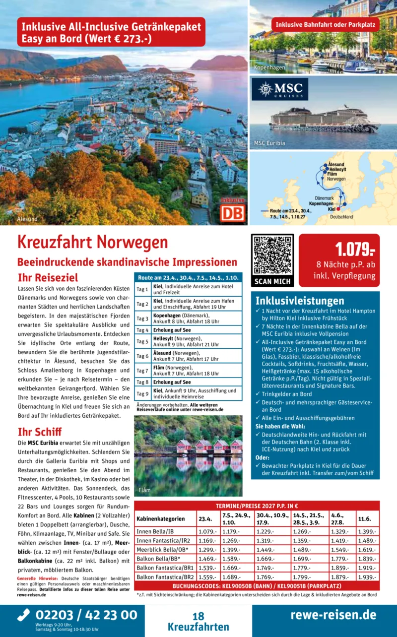 REWE Reisen Prospekt vom 01.08.2026, Seite 18