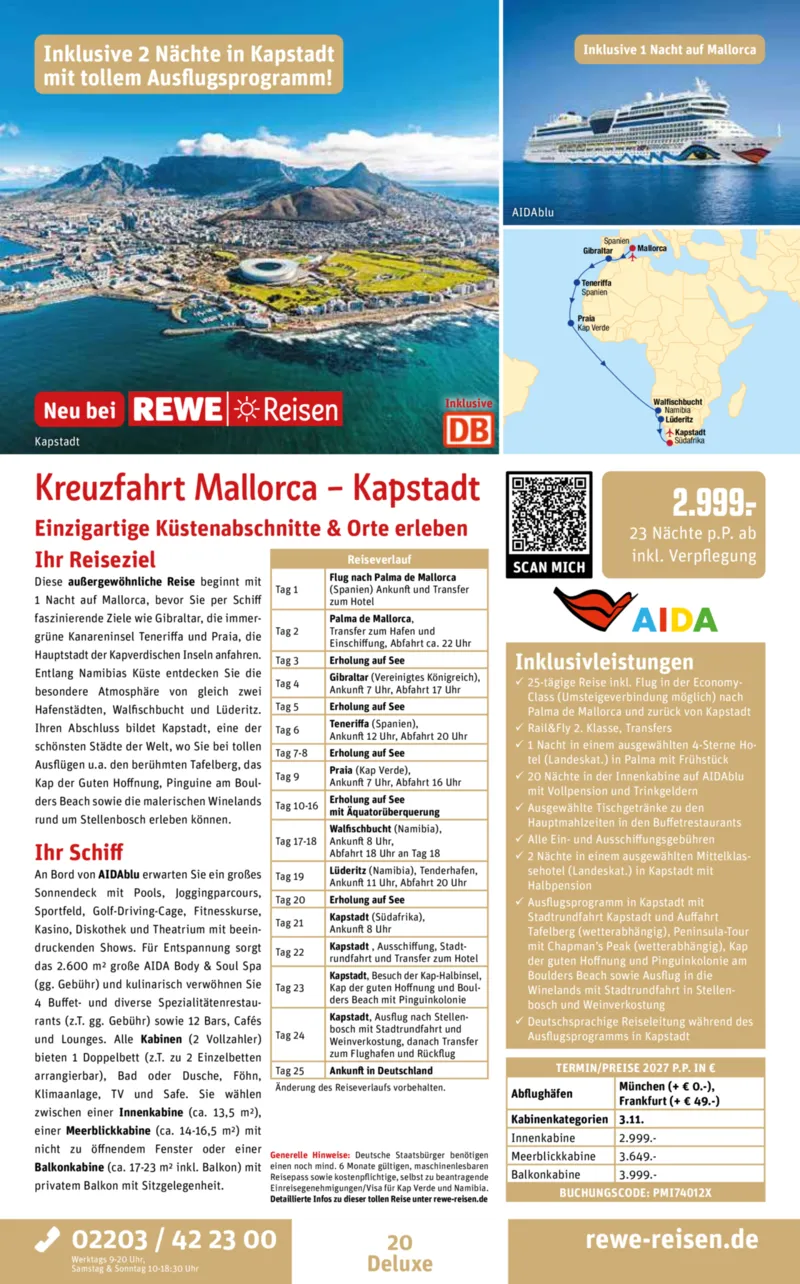 REWE Reisen Prospekt vom 01.08.2026, Seite 20