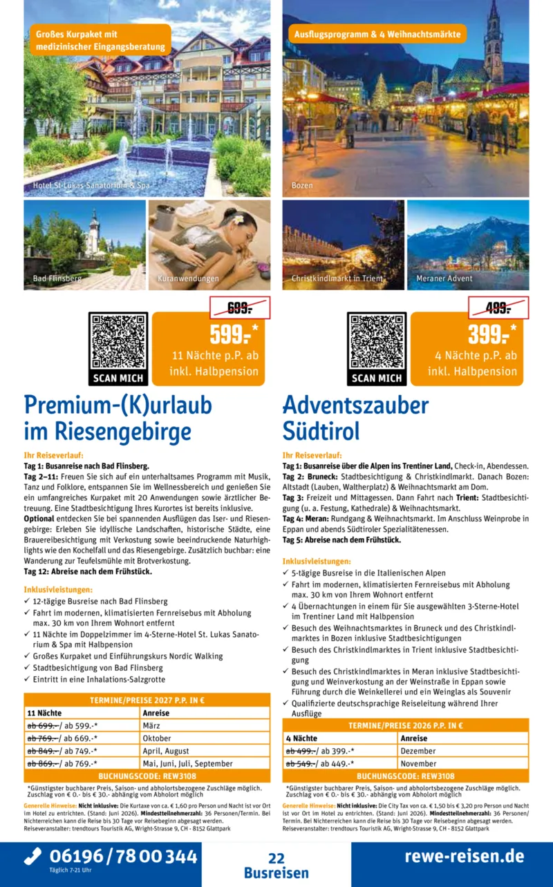 REWE Reisen Prospekt vom 01.08.2026, Seite 22