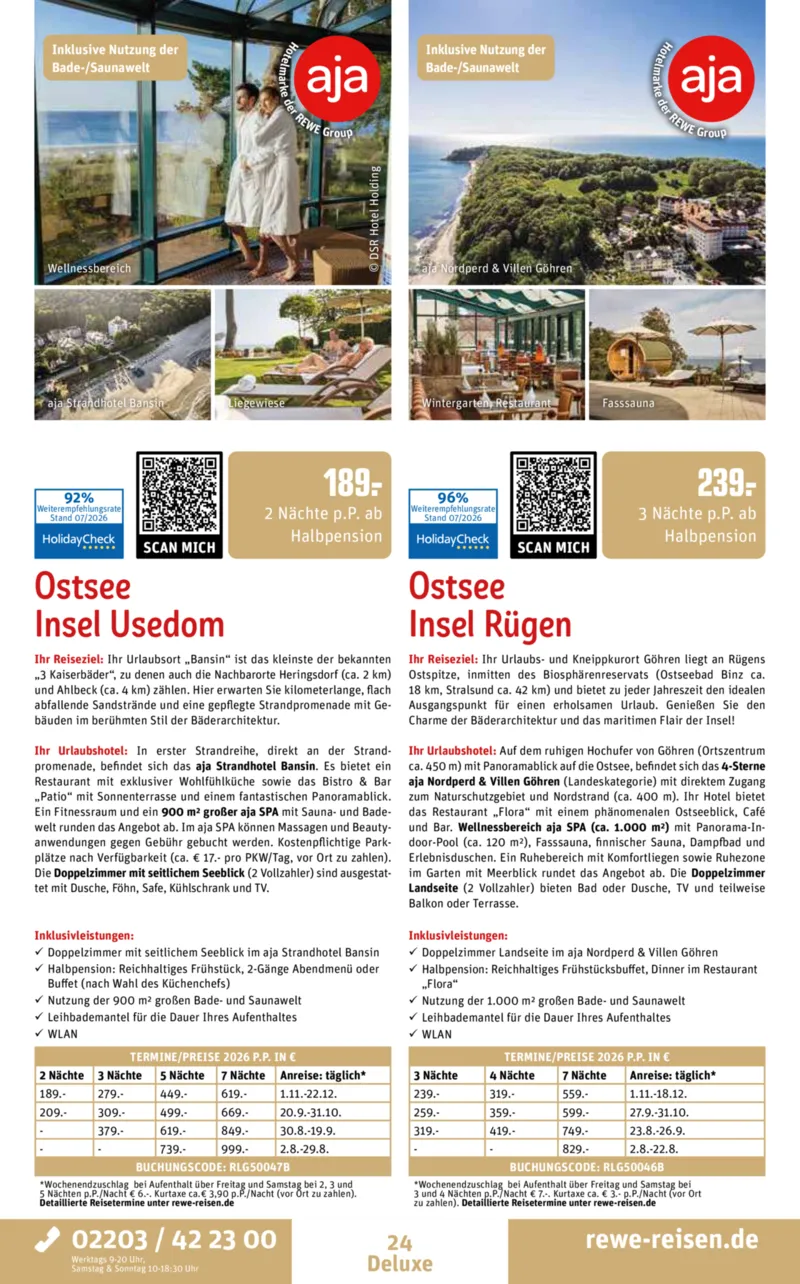 REWE Reisen Prospekt vom 01.08.2026, Seite 24
