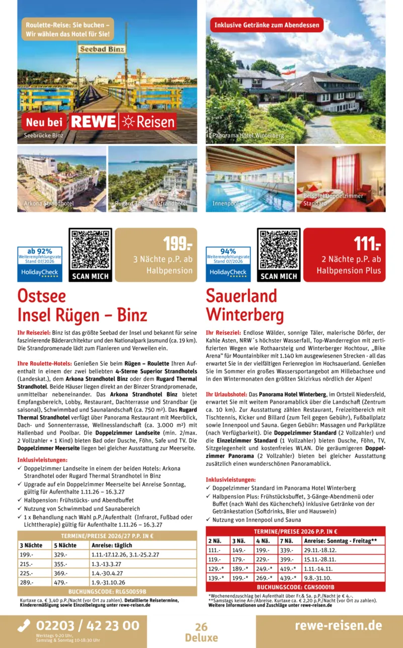 REWE Reisen Prospekt vom 01.08.2026, Seite 26