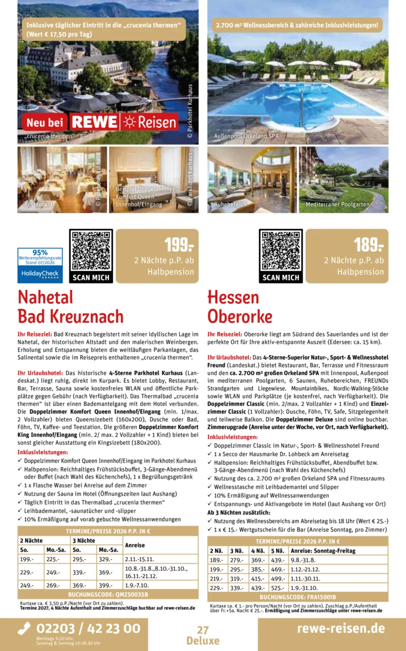 REWE Reisen Prospekt vom 01.08.2026, Seite 27