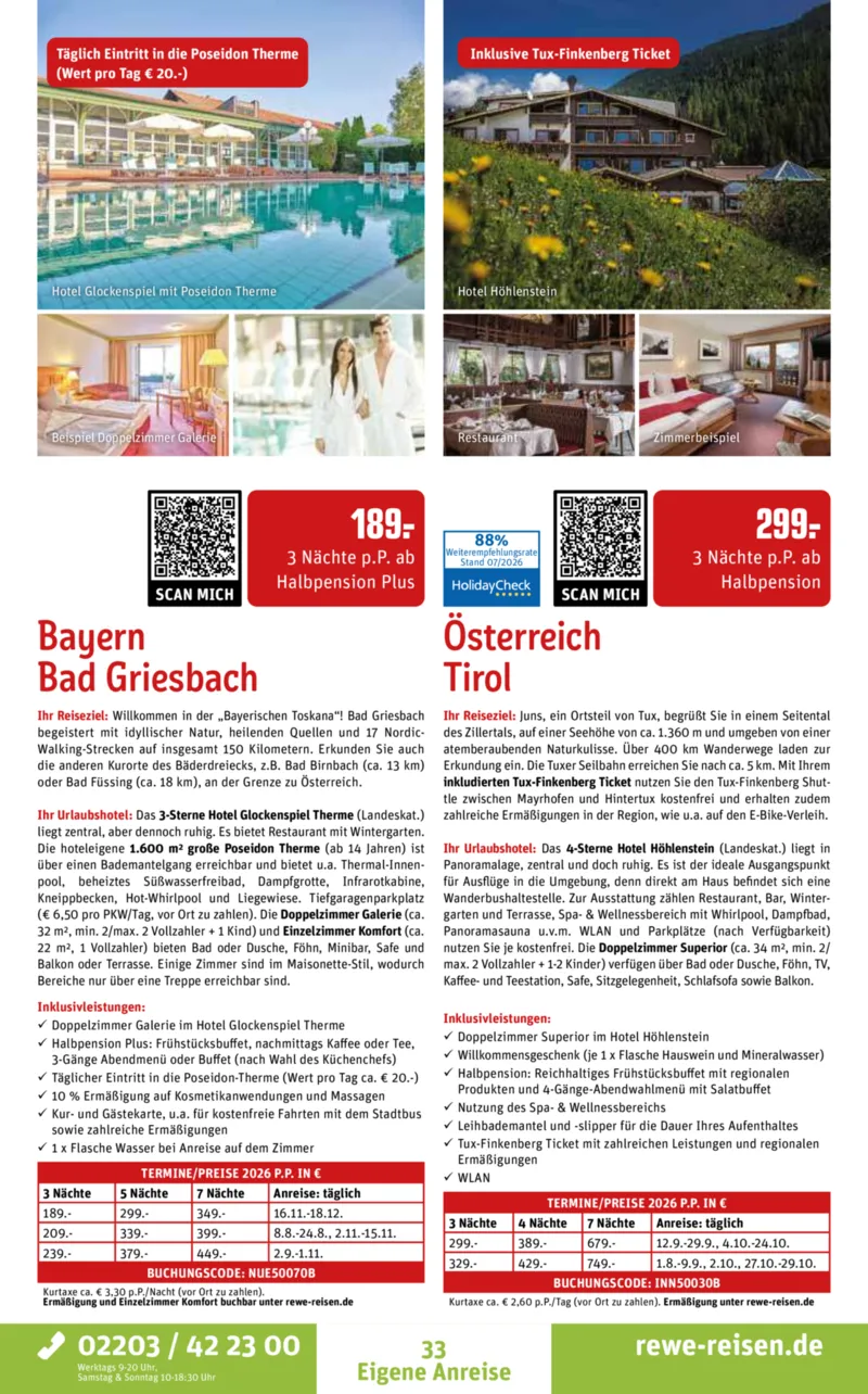 REWE Reisen Prospekt vom 01.08.2026, Seite 33