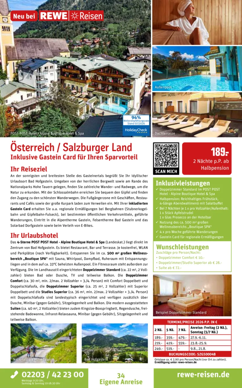 REWE Reisen Prospekt vom 01.08.2026, Seite 34