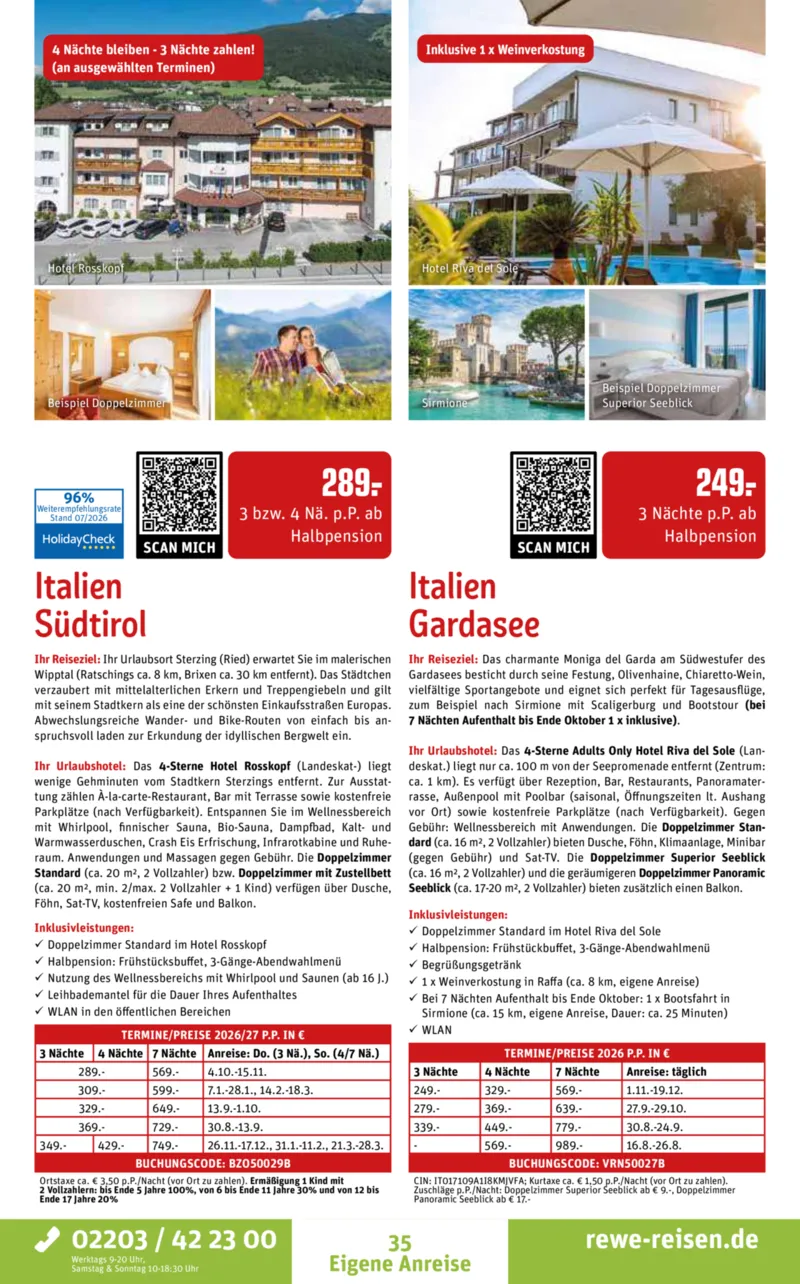 REWE Reisen Prospekt vom 01.08.2026, Seite 35