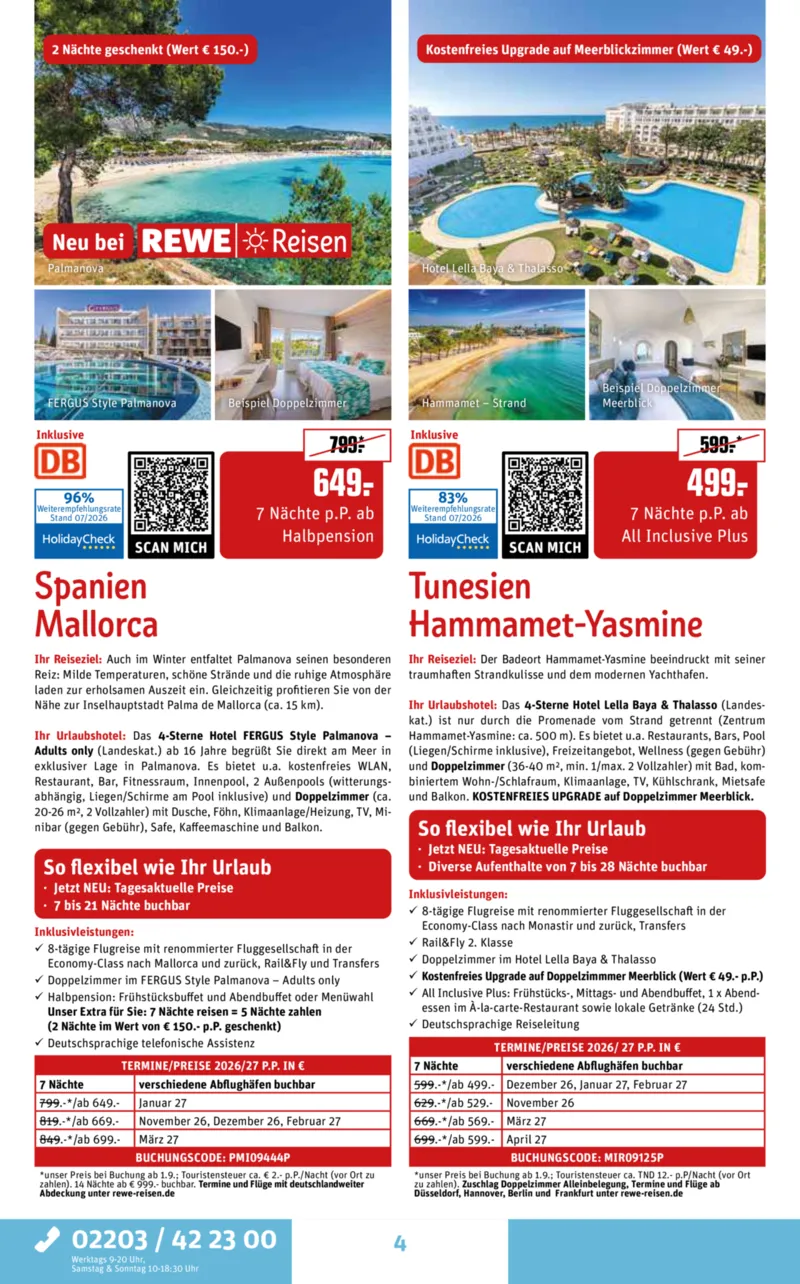 REWE Reisen Prospekt vom 01.08.2026, Seite 4