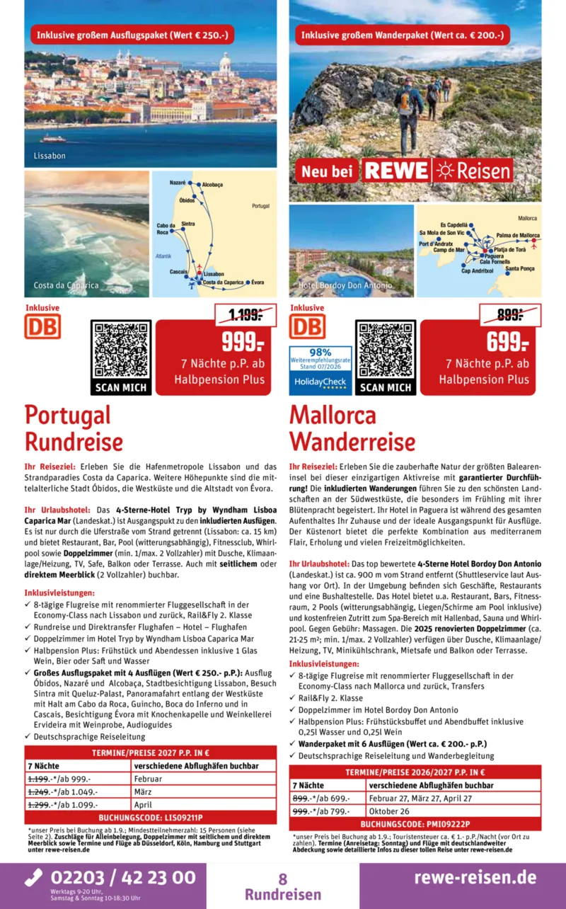 REWE Reisen Prospekt vom 01.08.2026, Seite 8