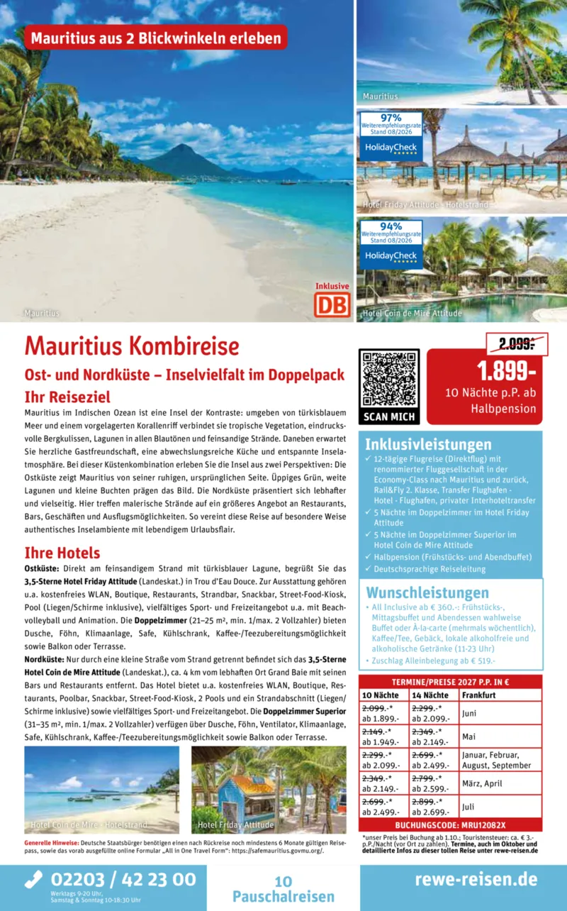 REWE Reisen Prospekt vom 29.08.2026, Seite 10