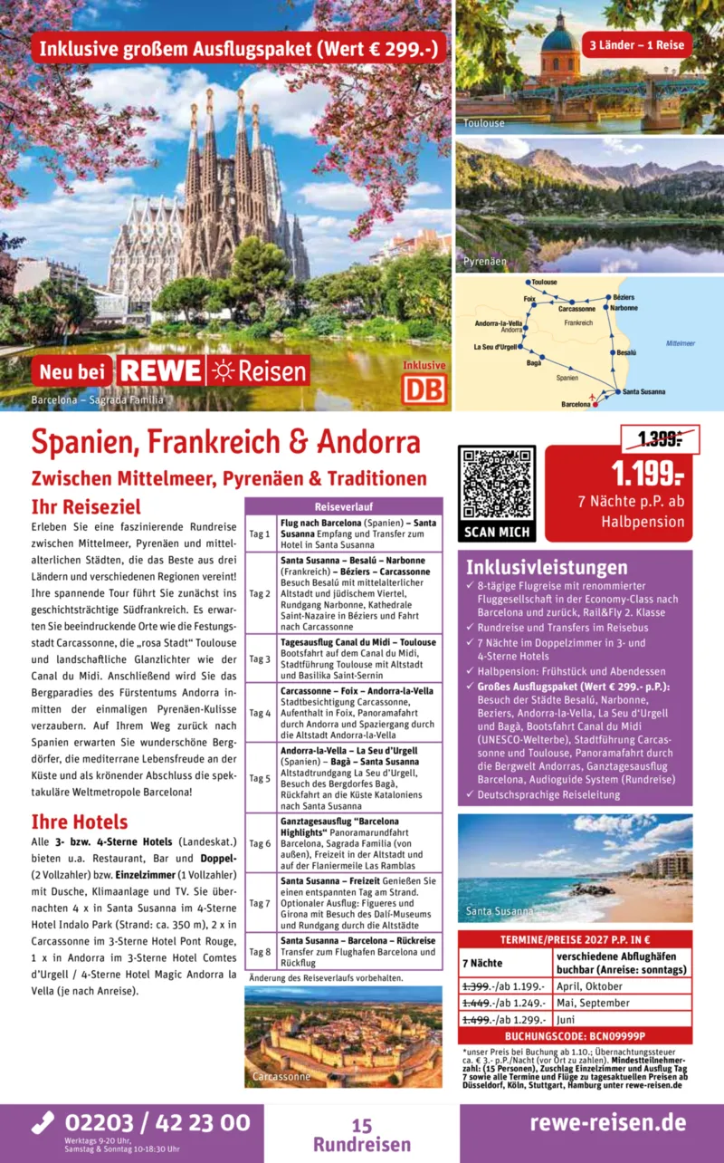 REWE Reisen Prospekt vom 29.08.2026, Seite 15