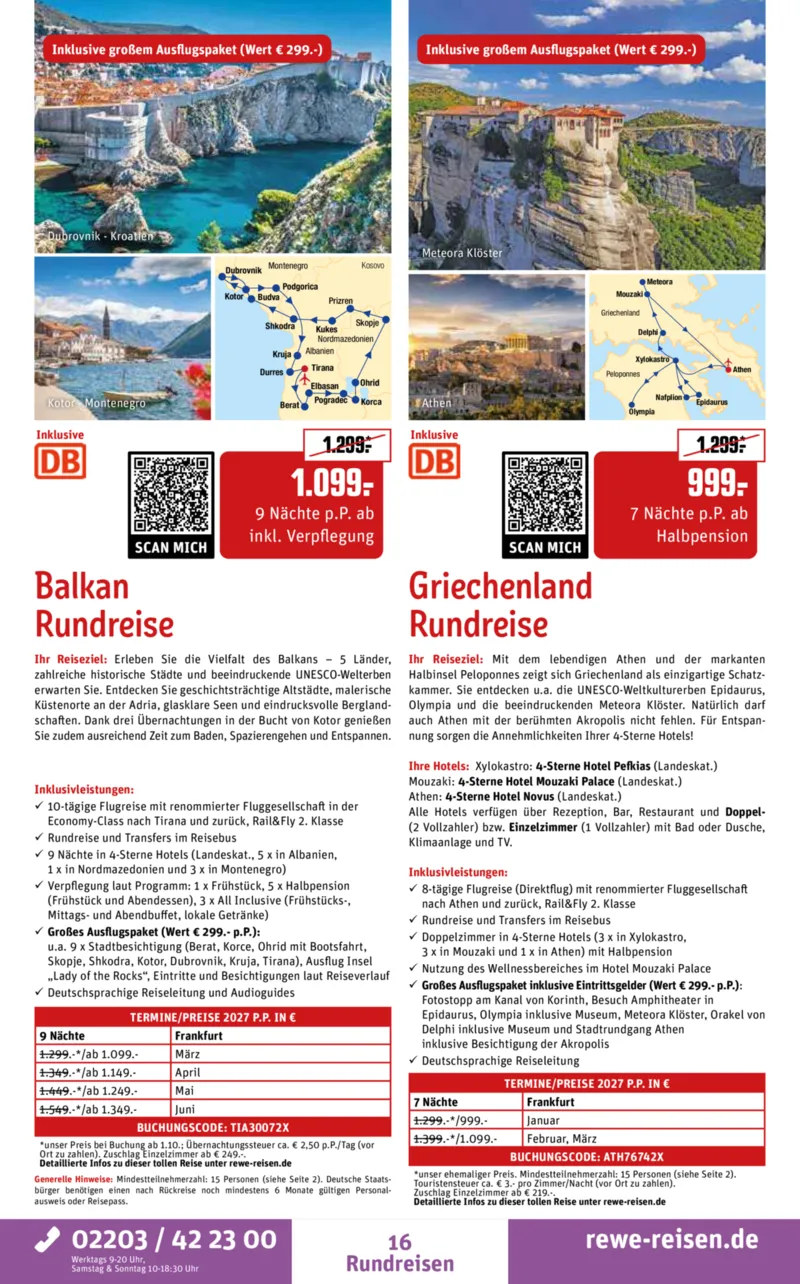 REWE Reisen Prospekt vom 29.08.2026, Seite 16