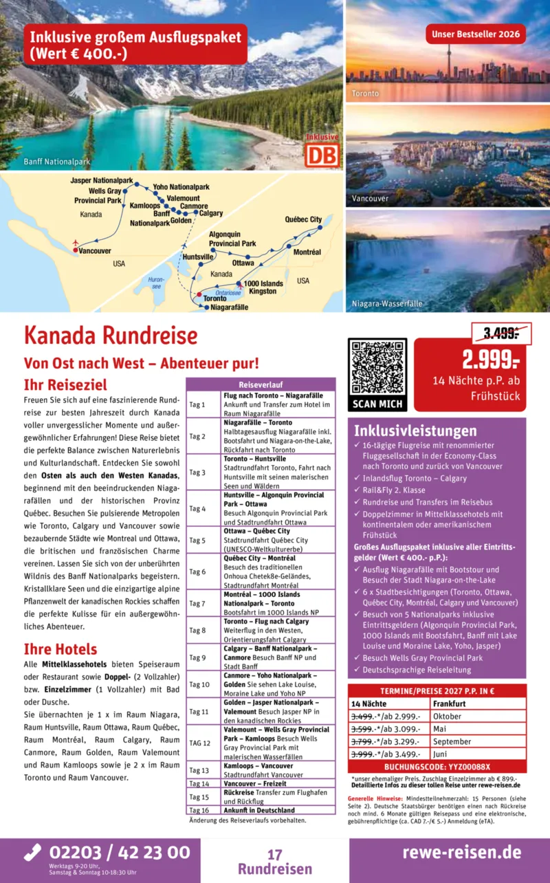 REWE Reisen Prospekt vom 29.08.2026, Seite 17