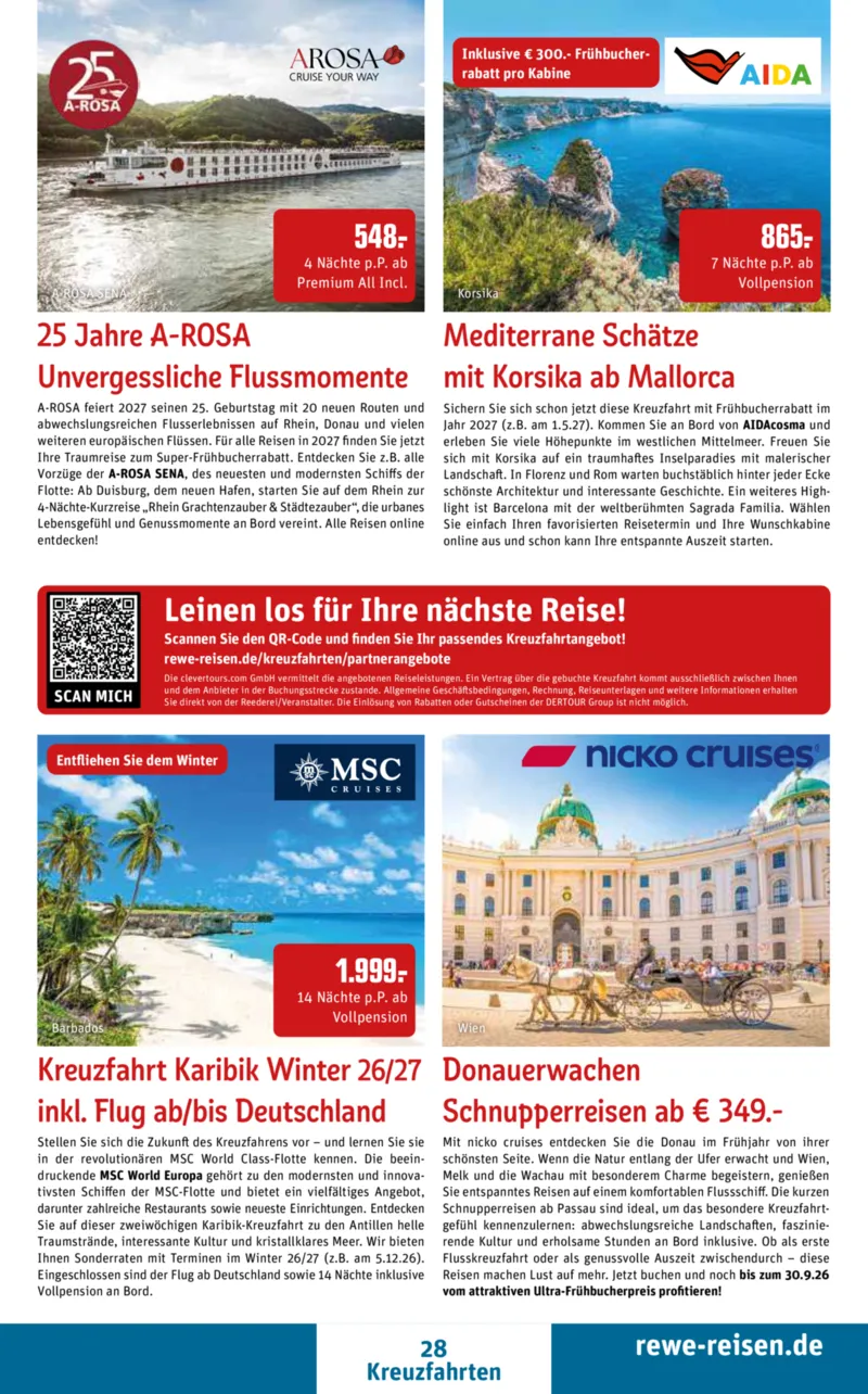 REWE Reisen Prospekt vom 29.08.2026, Seite 28
