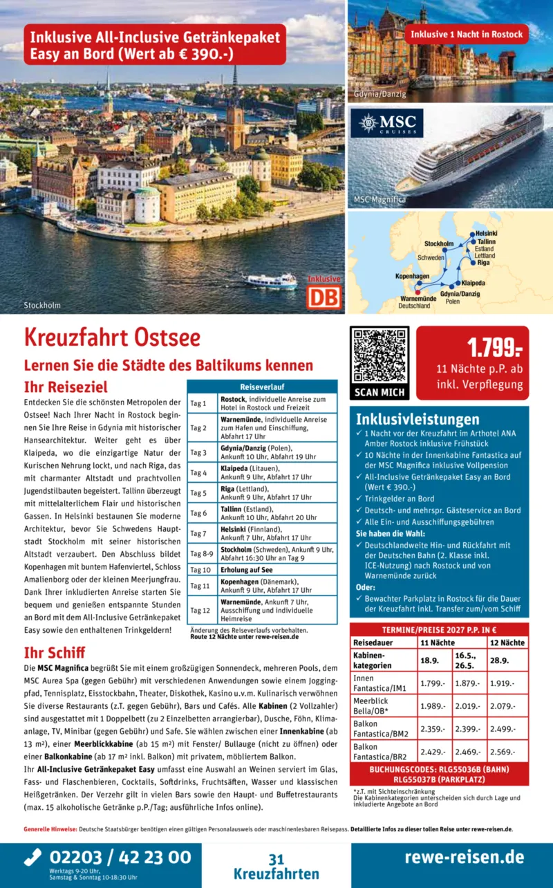 REWE Reisen Prospekt vom 29.08.2026, Seite 31