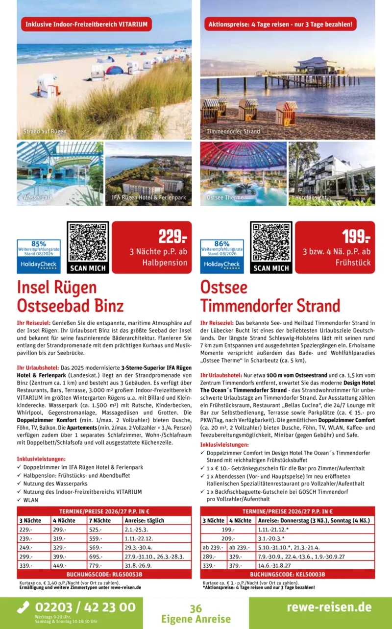 REWE Reisen Prospekt vom 29.08.2026, Seite 36
