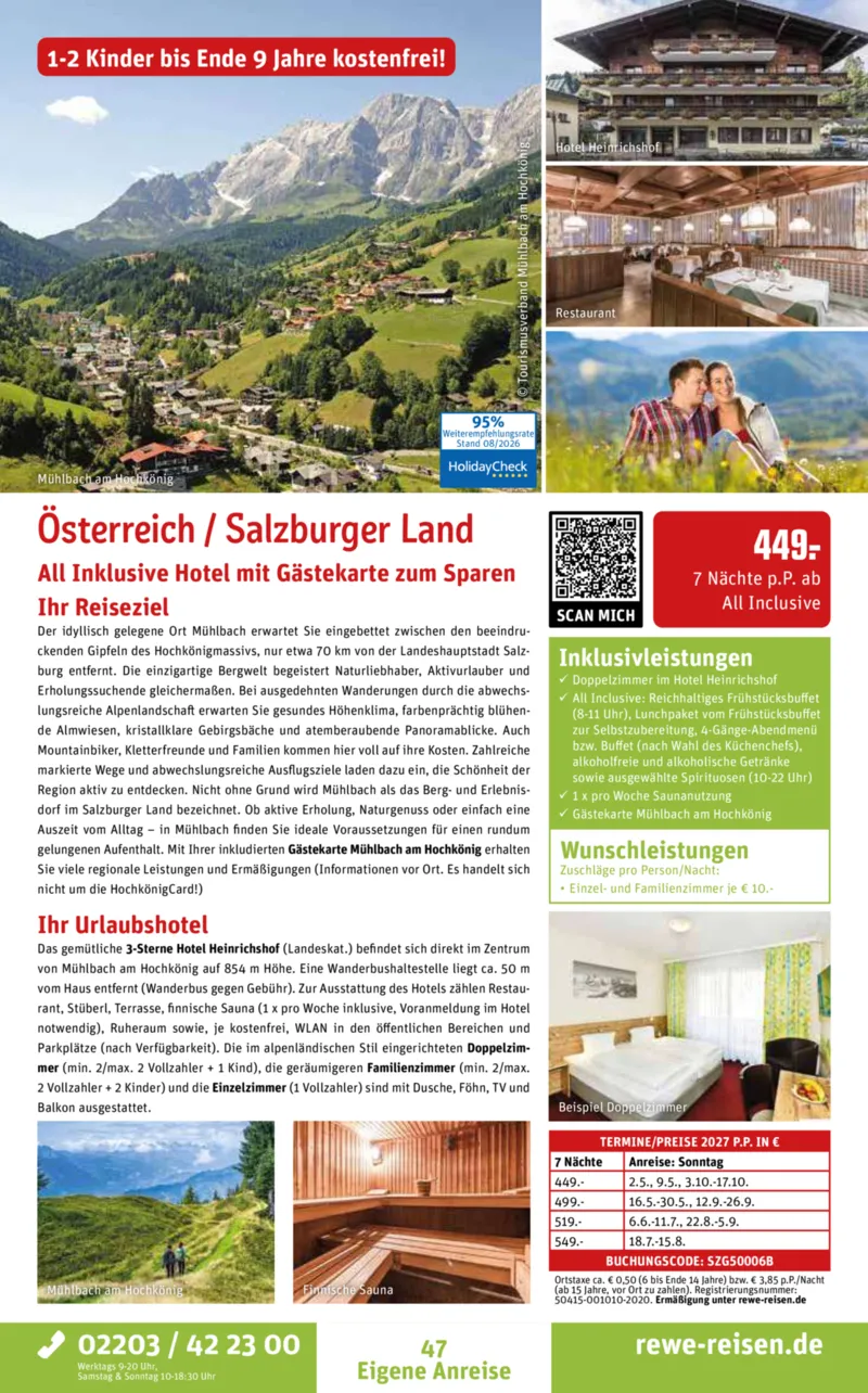 REWE Reisen Prospekt vom 29.08.2026, Seite 47