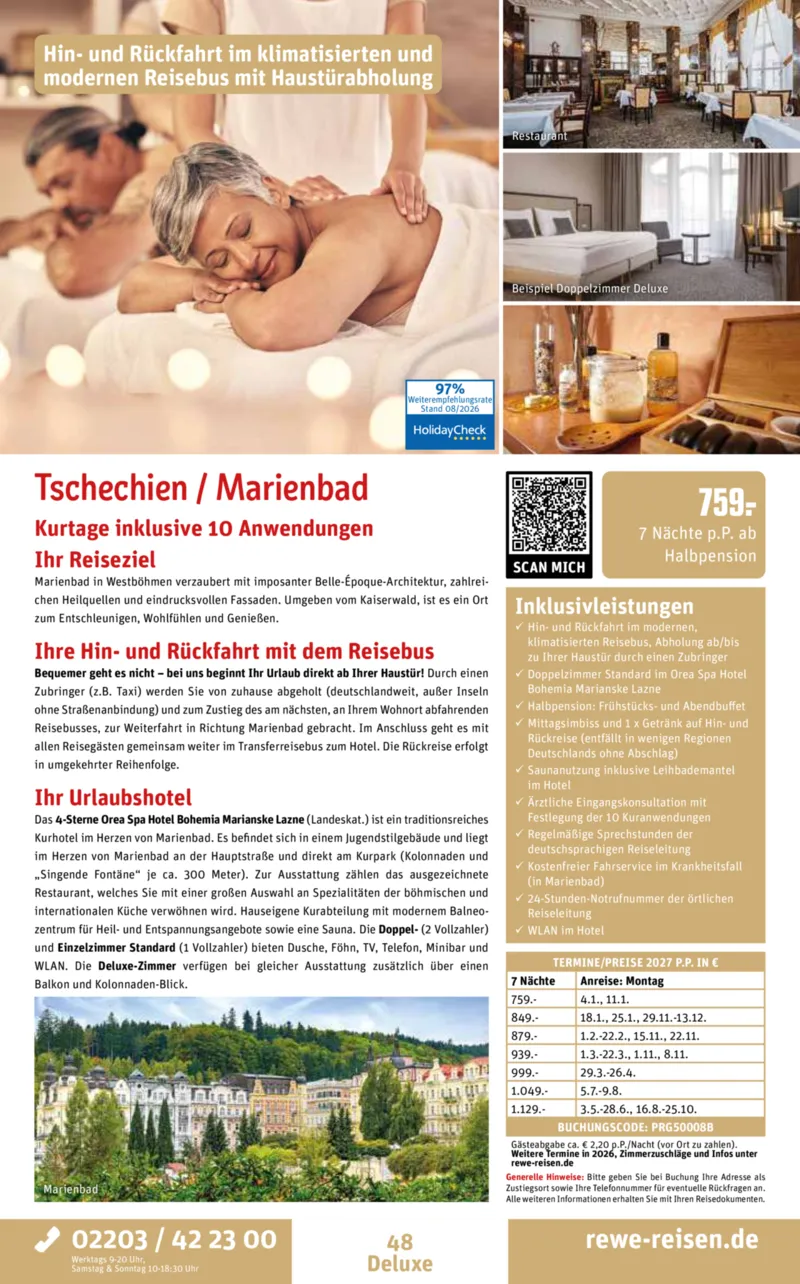 REWE Reisen Prospekt vom 29.08.2026, Seite 48
