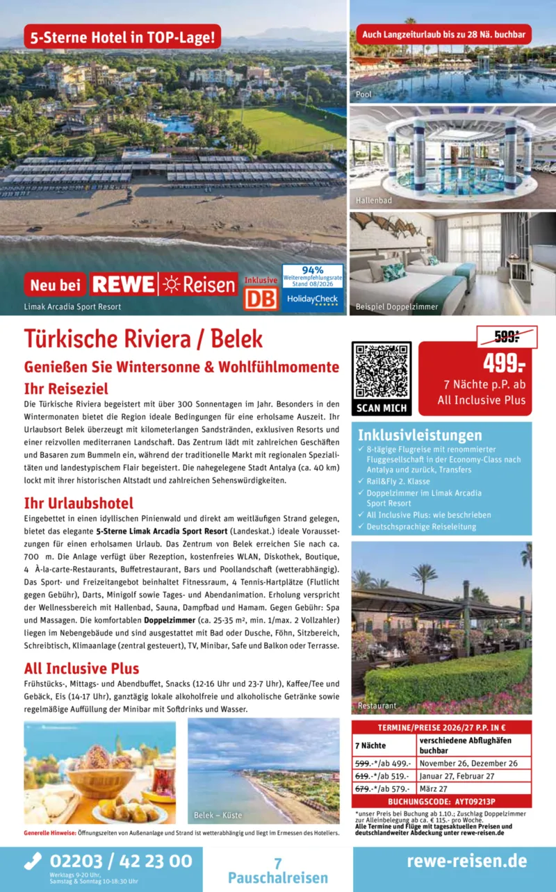 REWE Reisen Prospekt vom 29.08.2026, Seite 7
