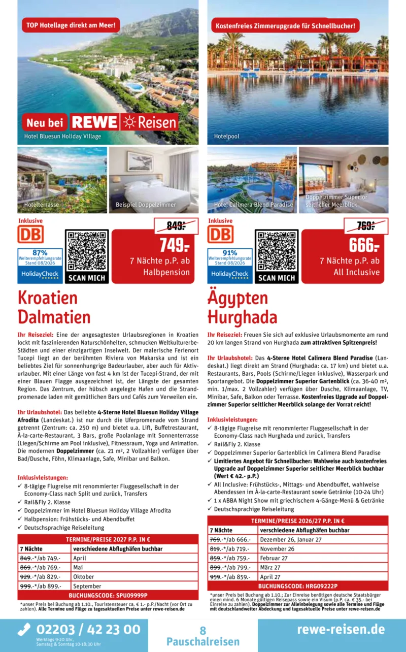 REWE Reisen Prospekt vom 29.08.2026, Seite 8