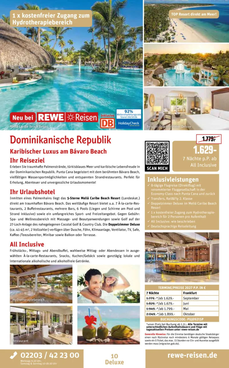 REWE Reisen Prospekt vom 28.09.2026, Seite 10