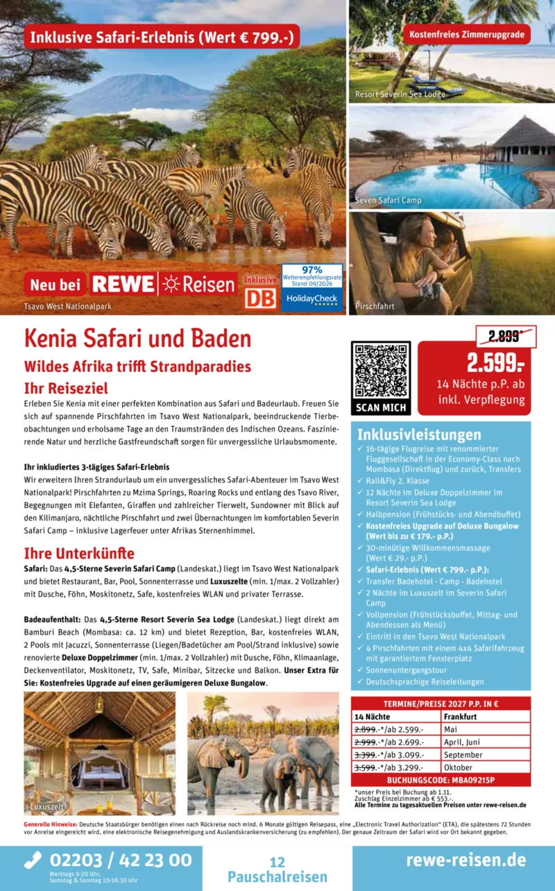 REWE Reisen Prospekt vom 28.09.2026, Seite 12