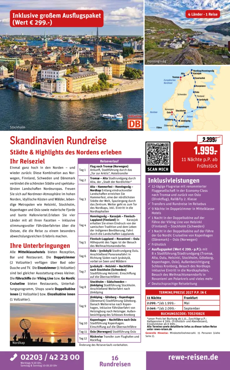 REWE Reisen Prospekt vom 28.09.2026, Seite 16