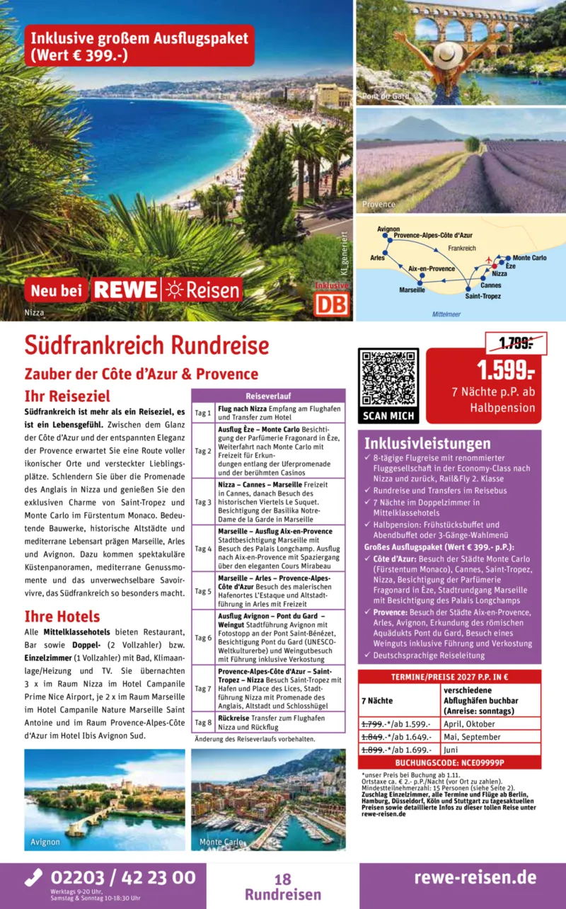 REWE Reisen Prospekt vom 28.09.2026, Seite 18