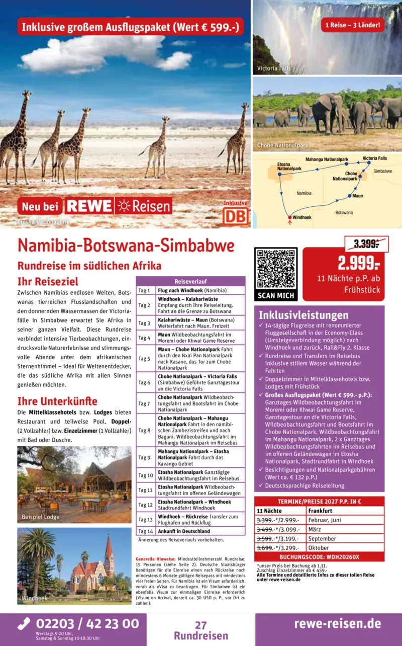 REWE Reisen Prospekt vom 28.09.2026, Seite 27