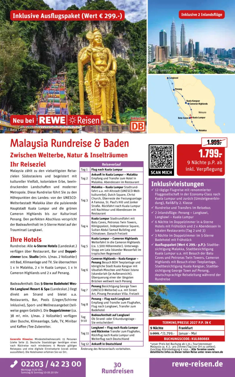 REWE Reisen Prospekt vom 28.09.2026, Seite 30