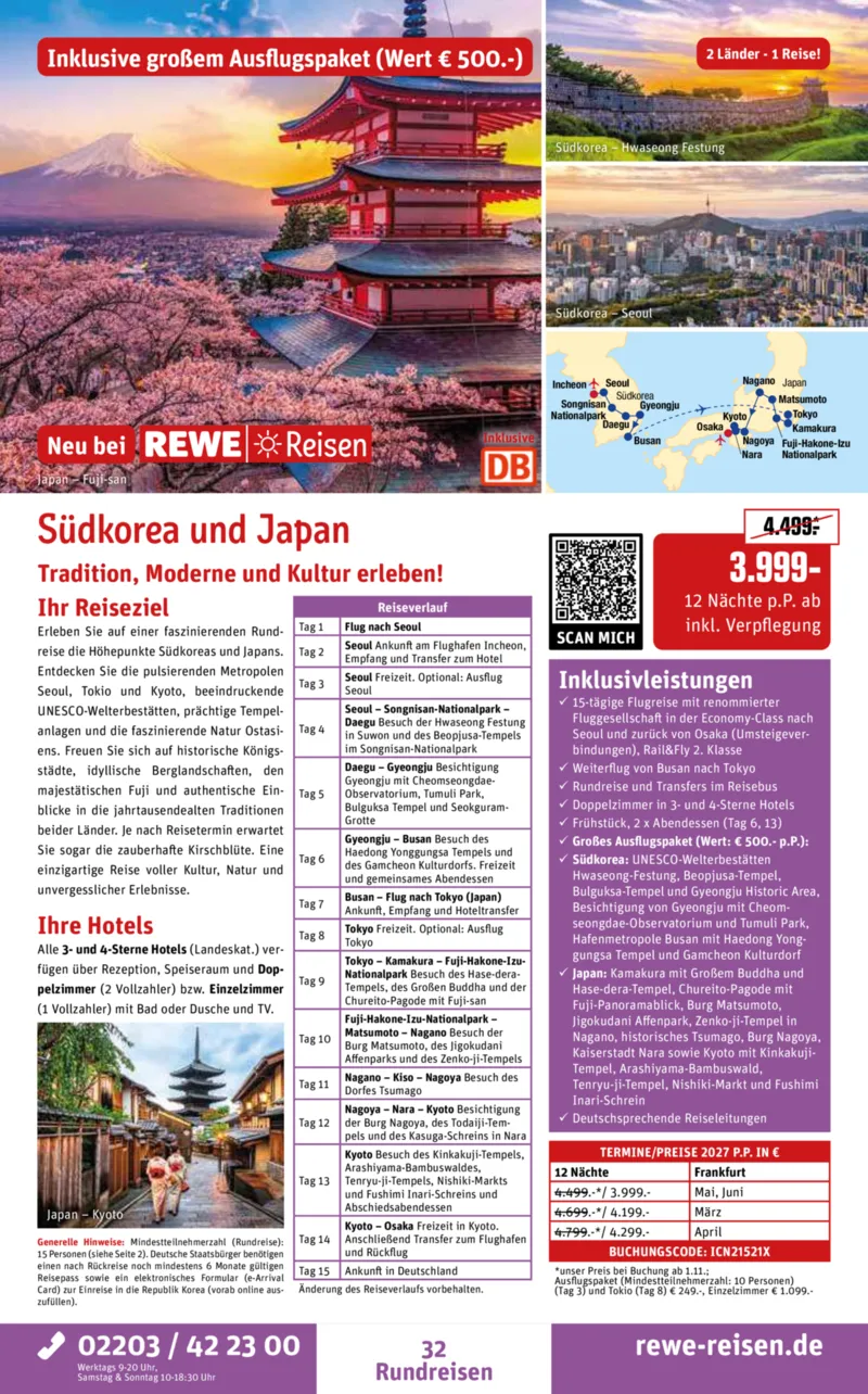 REWE Reisen Prospekt vom 28.09.2026, Seite 32