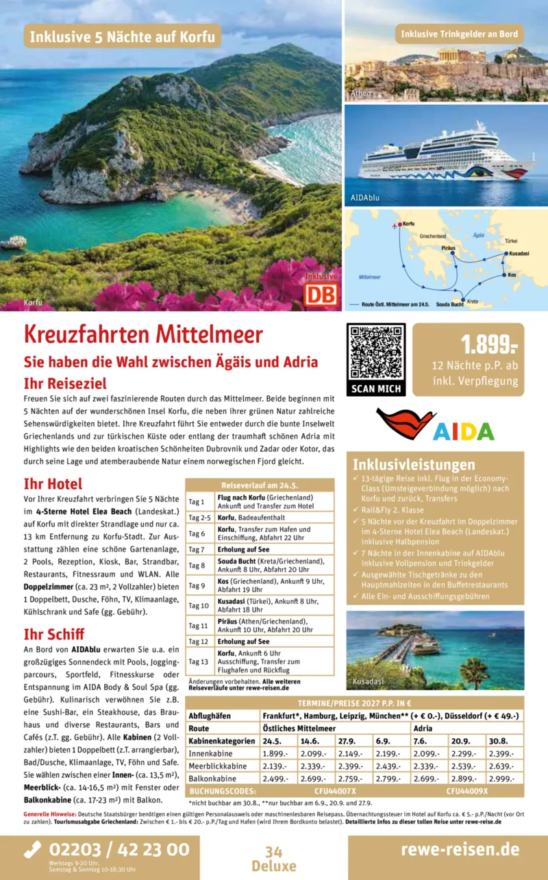 REWE Reisen Prospekt vom 28.09.2026, Seite 34