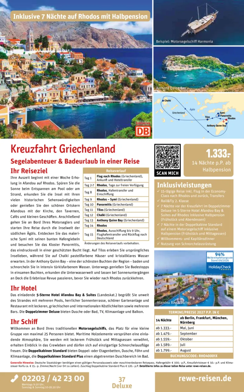 REWE Reisen Prospekt vom 28.09.2026, Seite 37