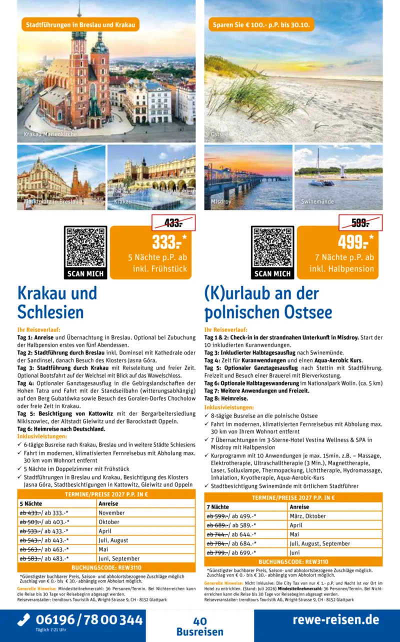 REWE Reisen Prospekt vom 28.09.2026, Seite 40