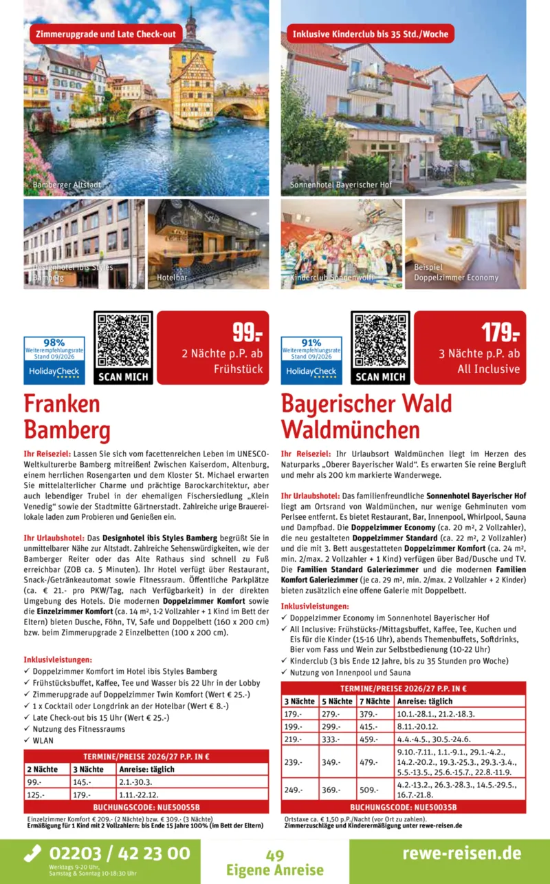 REWE Reisen Prospekt vom 28.09.2026, Seite 49