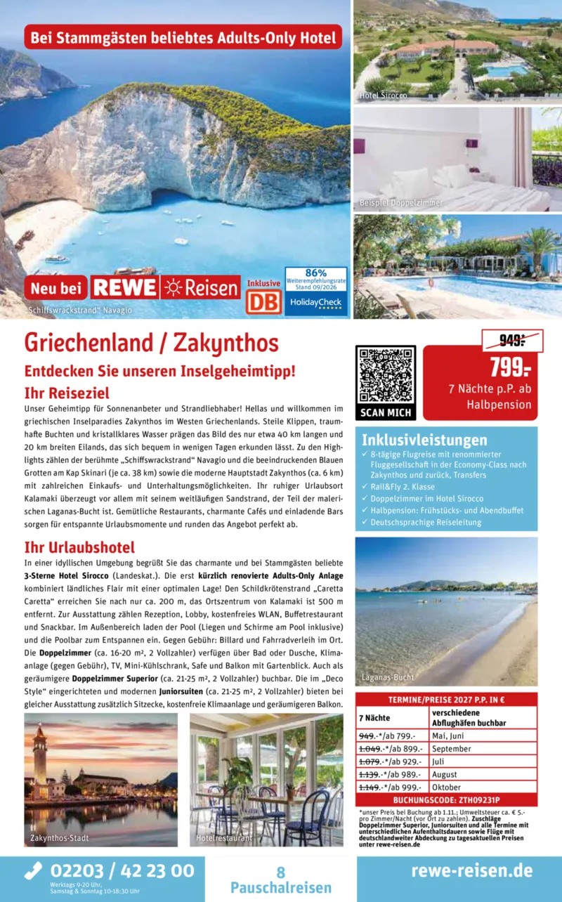 REWE Reisen Prospekt vom 28.09.2026, Seite 8