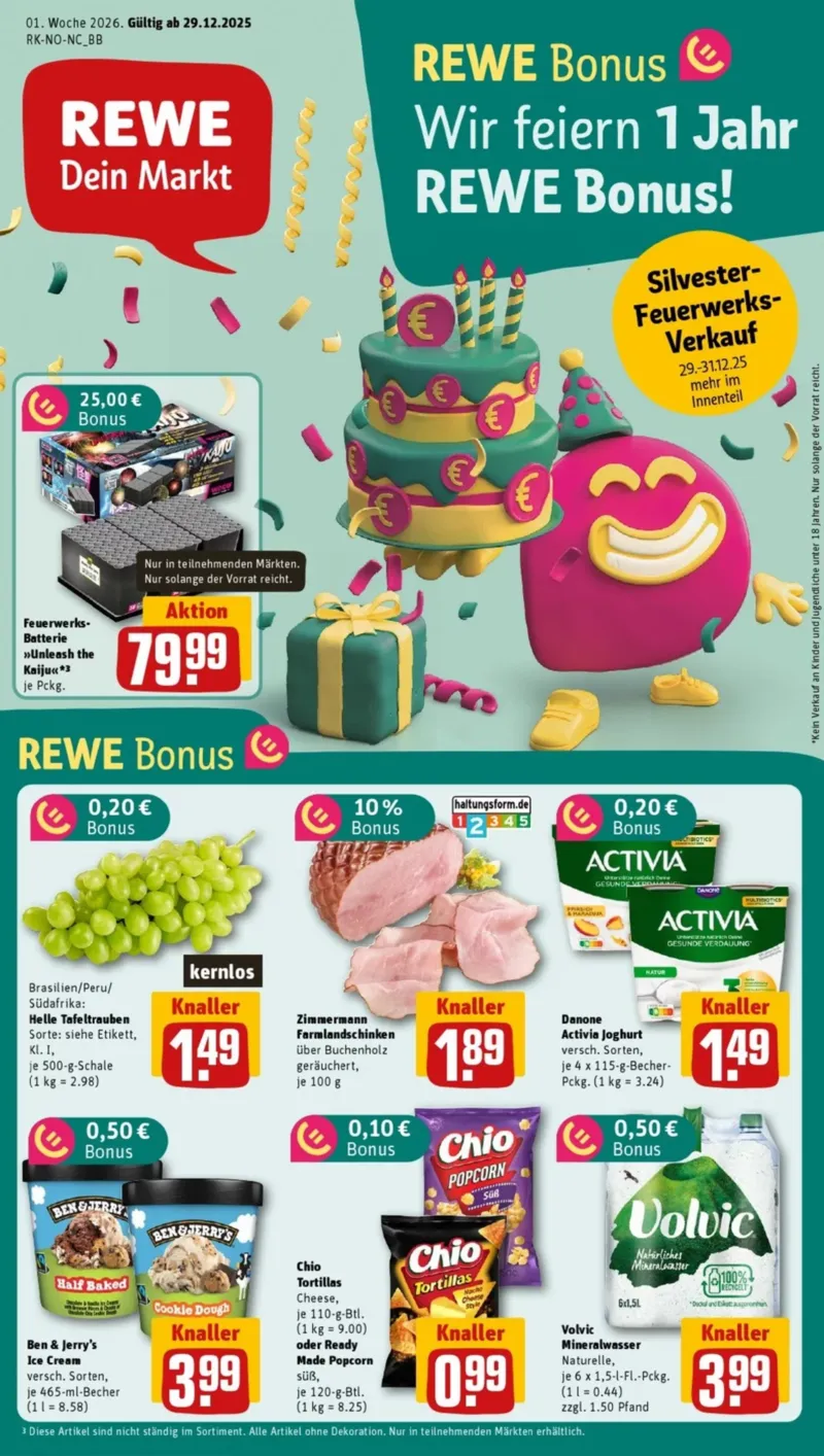 REWE Prospekt vom 29.12.2025, Seite 1