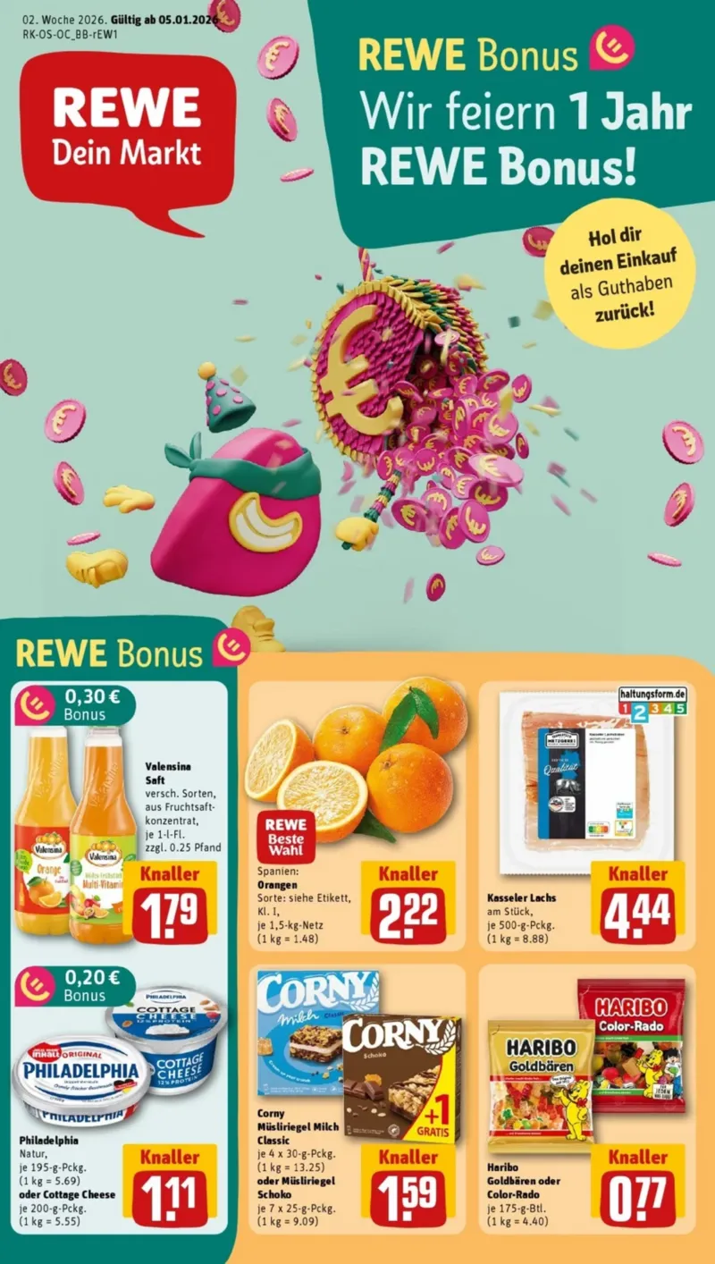 REWE Prospekt vom 05.01.2026, Seite 1