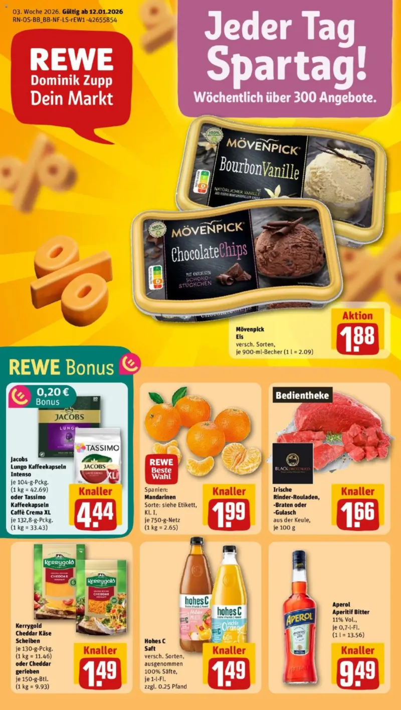 REWE Prospekt vom 12.01.2026, Seite 1