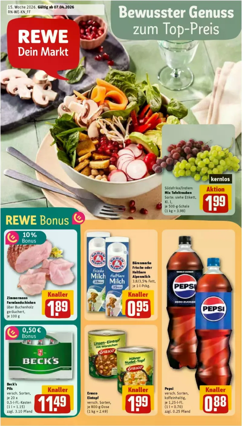REWE Prospekt vom 07.04.2026, Seite 1