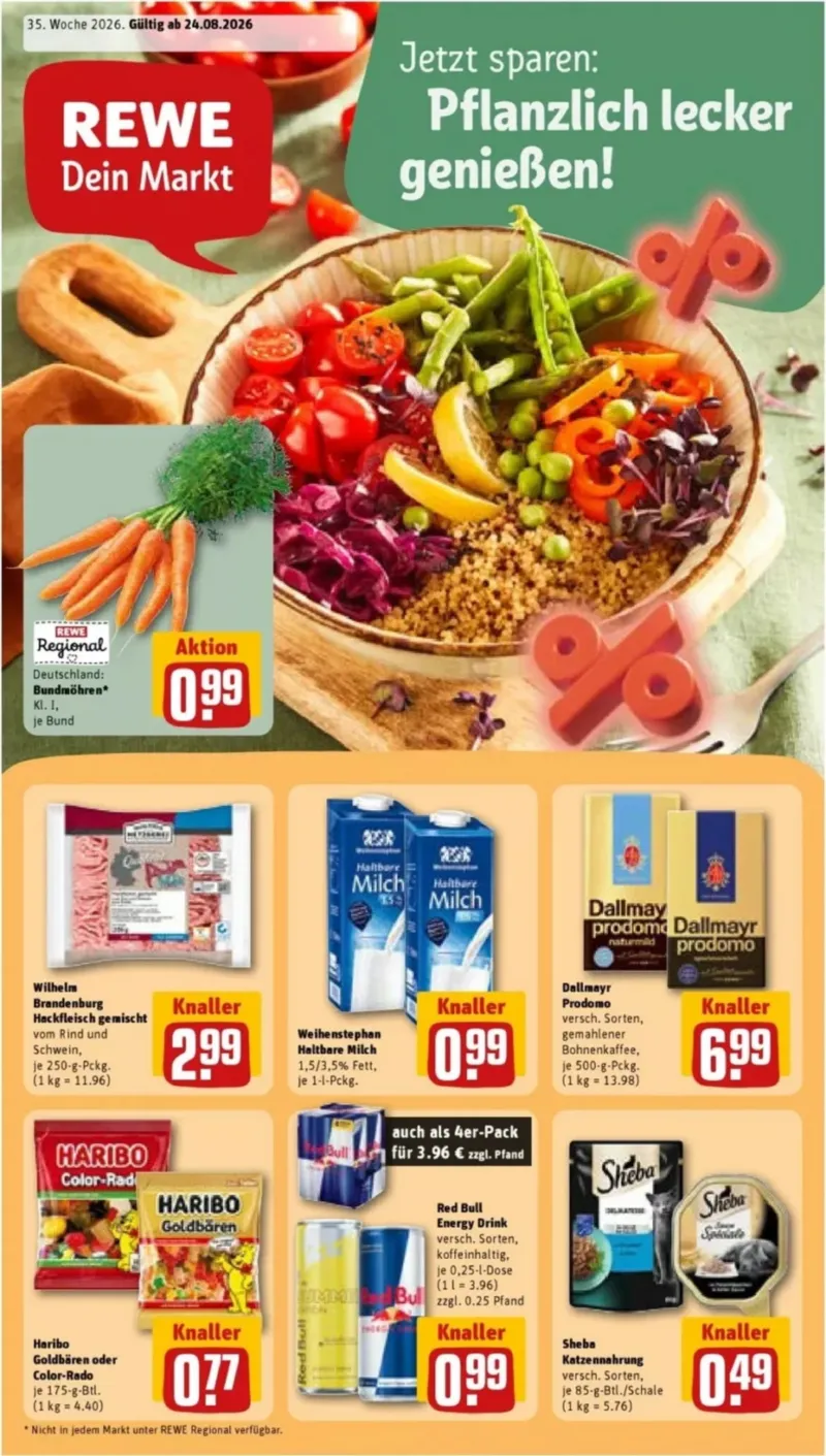REWE Prospekt vom 24.08.2026, Seite 1